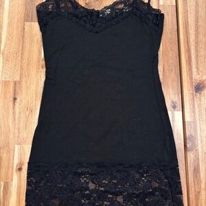 Black lace camisole